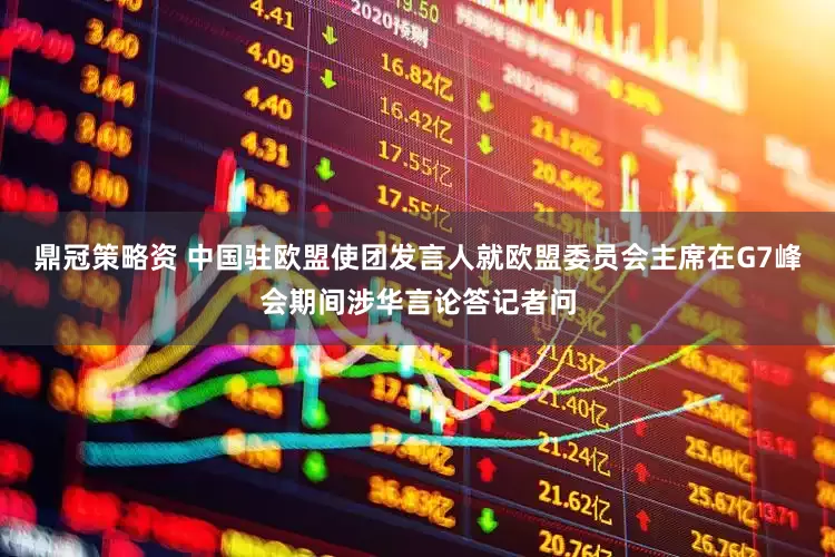 鼎冠策略资 中国驻欧盟使团发言人就欧盟委员会主席在G7峰会期间涉华言论答记者问