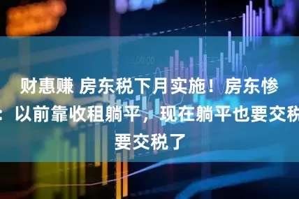 财惠赚 房东税下月实施！房东惨了：以前靠收租躺平，现在躺平也要交税了